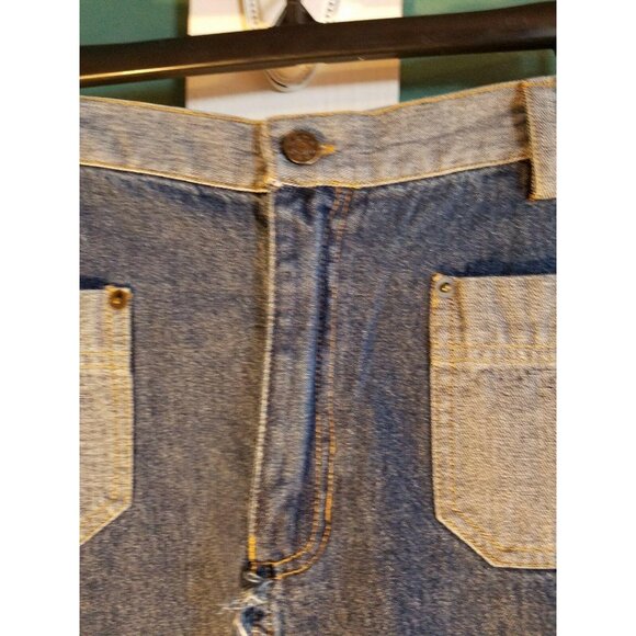 Kyoto Kasuals Jean Denim Modest Long Skirt Size 9 Slit Straight Juniors - Picture 3 of 6